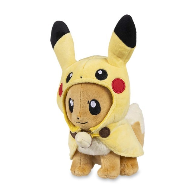Pikachu Cape Eevee Poké Plush - 9 In.