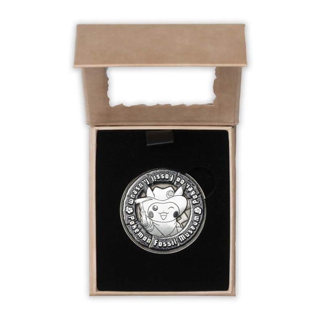 Pokémon Fossil Museum: Excavator Pikachu & Tyrantrum Skeleton Commemorative Coin