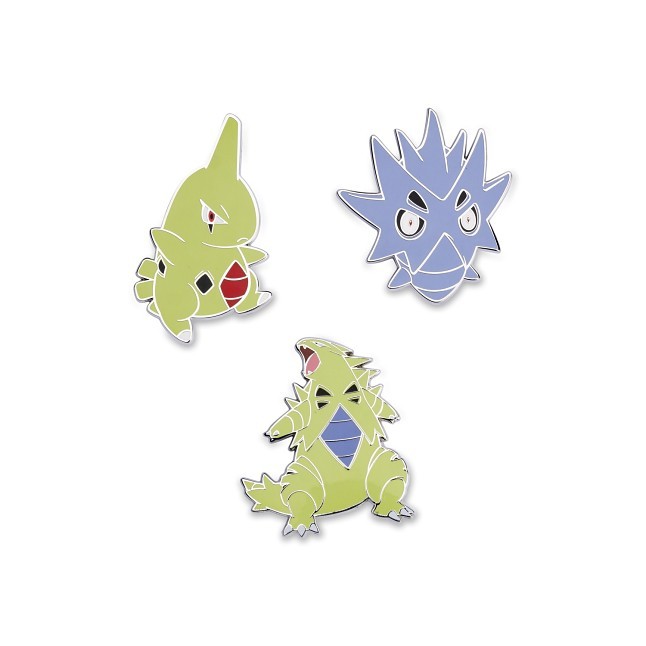 Larvitar, Pupitar & Tyranitar Pokémon Pins (3-Pack)