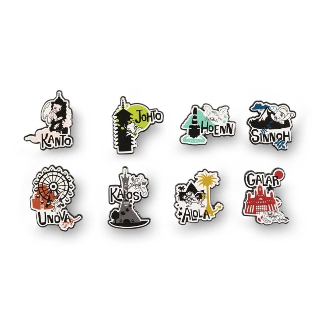 Pokémon Region Tour Pin Box Set (8-Pack)