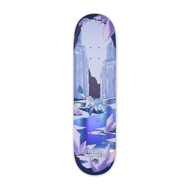 Pokémon Center × Bear Walker: Glaceon Skateboard Deck
